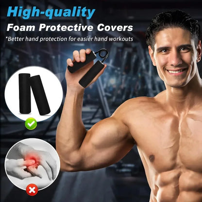 Grip Strength Trainer 4 Pack,50Lb-200Lb Hand Exerciser Gripper Forearm Finger Strengthener Non-Slip Suitable for Hand Rehabilitation Finger Strength Training, Muscle Building, Home Gym - Fitness Live