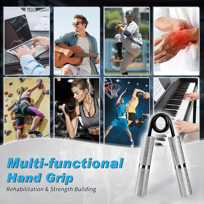 Grip Strength Trainer 4 Pack,50Lb-200Lb Hand Exerciser Gripper Forearm Finger Strengthener Non-Slip Suitable for Hand Rehabilitation Finger Strength Training, Muscle Building, Home Gym - Fitness Live