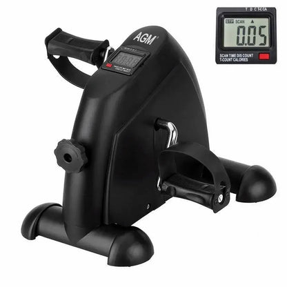 Black Mini Exercise Bike, Himaly under Desk Bike Pedal Exerciser Portable Foot Cycle Arm & Leg Peddler Machine with LCD Screen Displays (Copy) - Fitness Live