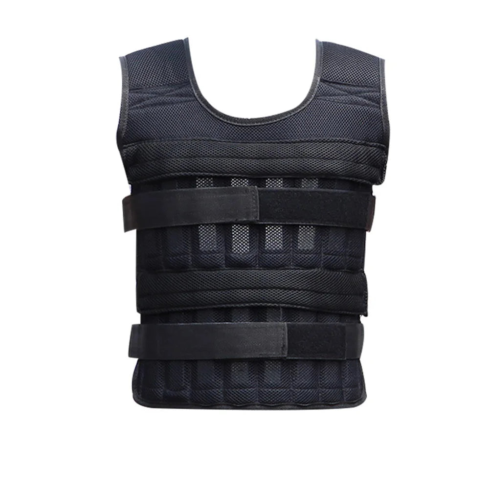 20Kg Weighted Vest Adjustable Loading Weight Jacket Exercise Weightloading Gym Equipment Boxing Training Waistcoat （Only Vest） - Fitness Live